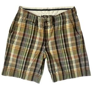 Polo Ralph Lauren Plaid shorts, vintage shorts,  Bermuda length Polo shorts